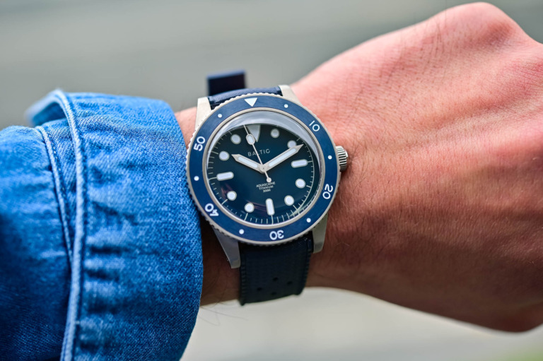 Baltic Aquascaphe Titanium 41mm Blue Dial