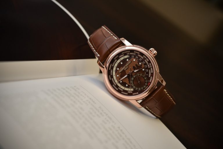 Frederique Constant Classic Manufacture Worldtimer Brown Dial